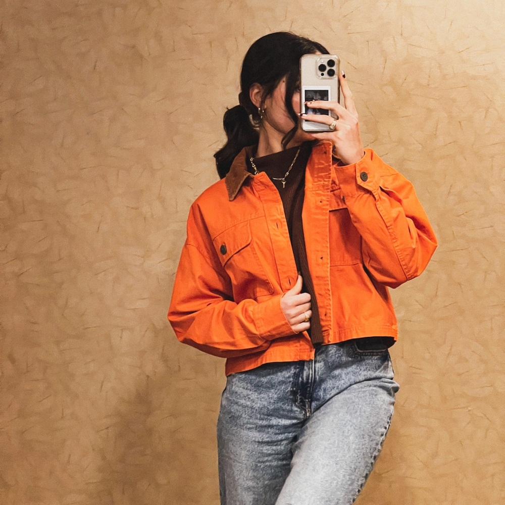 Target/Wild Fable Orange Cargo jacket